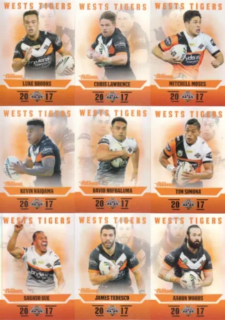 2017 NRL Traders Pearl Special Team Set - Wests Tigers