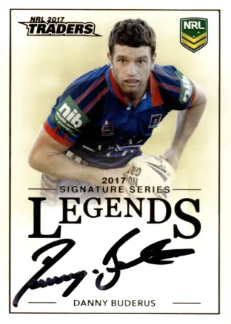 2017 NRL Traders Legends Signature - L09 Danny Buderus Newcastle Knights
