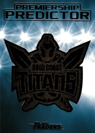 2017 NRL Traders Premiership Predictor - PP05 Gold Coast Titans