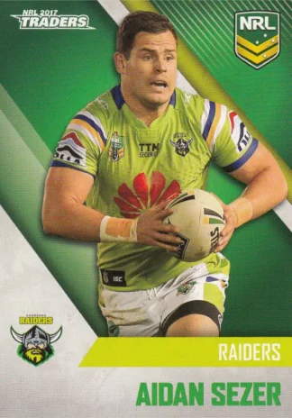 2017 NRL Traders Common Card - Base 018 Aidan Sezer Canberra Raiders