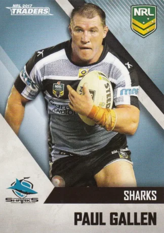 2017 NRL Traders Common Card - Base 033 Paul Gallen Cronulla Sharks