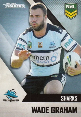 2017 NRL Traders Common Card - Base 034 Wade Graham Cronulla Sharks