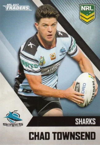 2017 NRL Traders Common Card - Base 040 Chad Townsend Cronulla Sharks