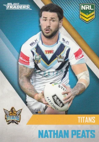 2017 NRL Traders Common Card - Base 048 Nathan Peats Gold Coast Titans