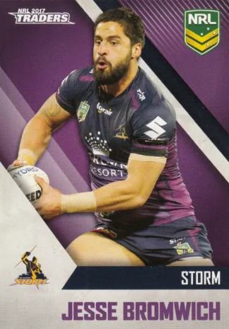 2017 NRL Traders Common Card - Base 062 Jesse Bromwich Melbourne Storm