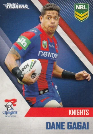 2017 NRL Traders Common Card - Base 072 Dane Gagai Newcastle Knights