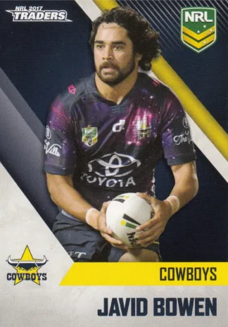 2017 NRL Traders Common Card - Base 082 Javid Bowen North QLD Cowboys