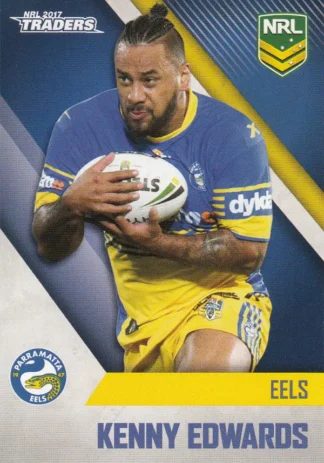 2017 NRL Traders Common Card - Base 092 Kenny Edwards Parramatta Eels