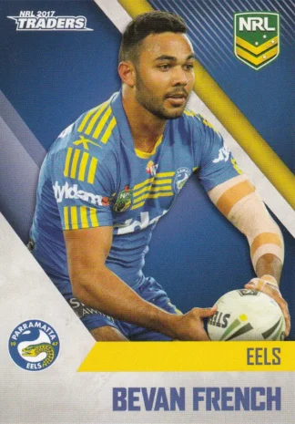 2017 NRL Traders Common Card - Base 093 Bevan French Parramatta Eels