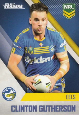 2017 NRL Traders Common Card - Base 094 Clinton Gutherson Parramatta Eels