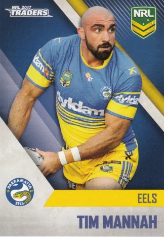2017 NRL Traders Common Card - Base 096 Tim Mannah Parramatta Eels
