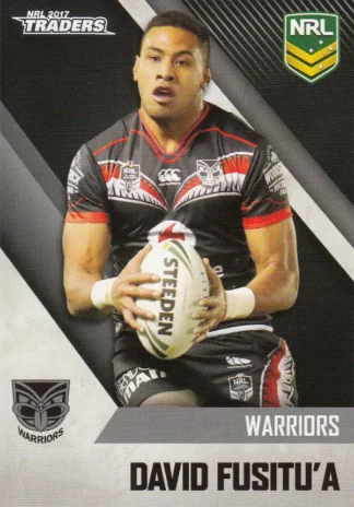 2017 NRL Traders Common Card - Base 142 David Fusitu'a Warriors
