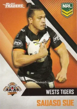 2017 NRL Traders Common Card - Base 158 Sauaso Sue Wests Tigers