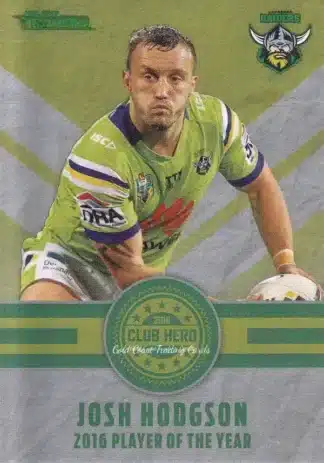 2017 NRL Traders Club Hero - CH03 Josh Hodgson Canberra Raiders