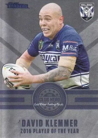 2017 NRL Traders Club Hero - CH05 David Klemmer Canterbury Bulldogs