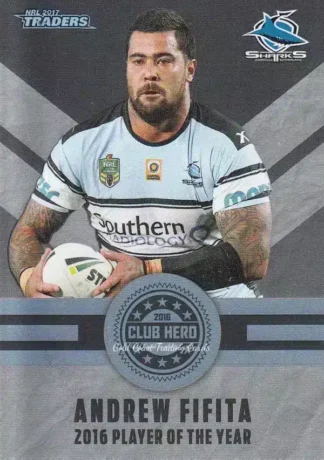 2017 NRL Traders Club Hero - CH07 Andrew Fifita Cronulla Sharks