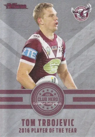 2017 NRL Traders Club Hero - CH11 Tom Trbojevic Manly Sea Eagles