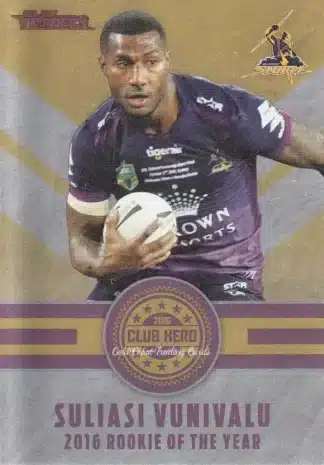 2017 NRL Traders Club Hero - CH14 Suliasi Vunivalu Melbourne Storm