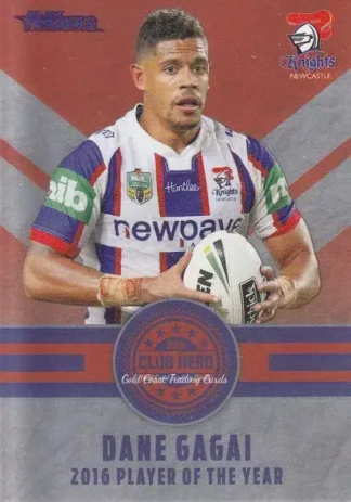 2017 NRL Traders Club Hero - CH15 Dane Gagai Newcastle Knights