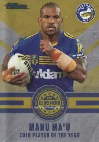 2017 NRL Traders Club Hero - CH19 Manu Ma'u Parramatta Eels