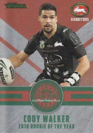 2017 NRL Traders Club Hero - CH24 Cody Walker South Sydney Rabbitohs