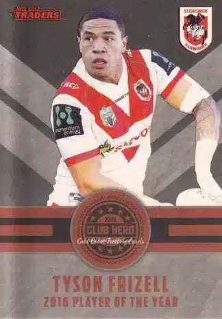 2017 NRL Traders Club Hero - CH25 Tyson Frizell St George Dragons