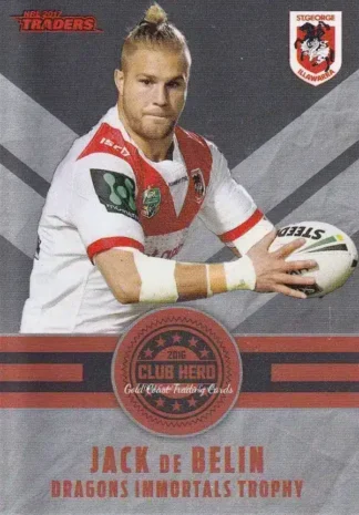 2017 NRL Traders Club Hero - CH26 Jack De Belin St George Dragons
