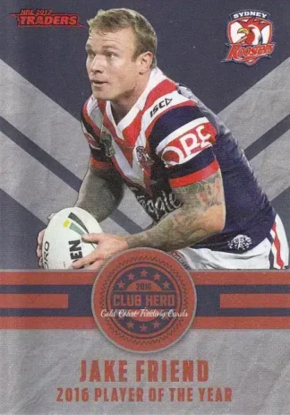 2017 NRL Traders Club Hero - CH27 Jake Friend Sydney Roosters