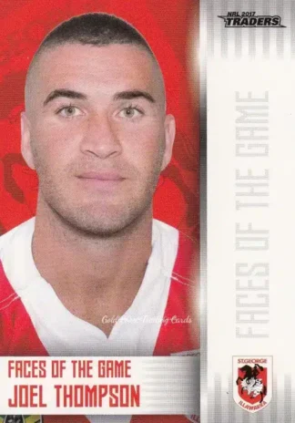 2017 NRL Traders Faces Of The Game - FG39 Joel Thompson St George Dragons