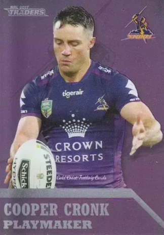 2017 NRL Traders Playmakers - PM07 Cooper Cronk Melbourne Storm