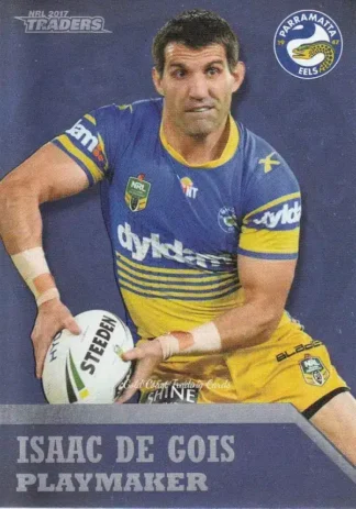 2017 NRL Traders Playmakers - PM10 Isaac De Gois Parramatta Eels