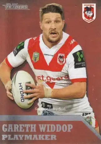 2017 NRL Traders Playmakers - PM13 Gareth Widdop St George Dragons