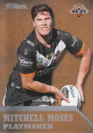 2017 NRL Traders Playmakers - PM16 Mitchell Moses Wests Tigers