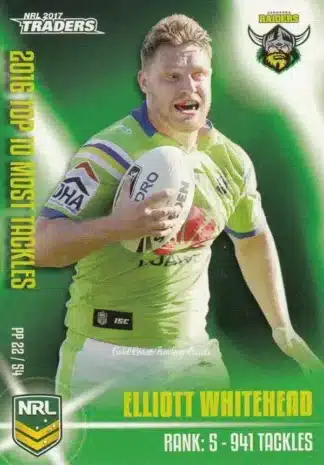 2017 NRL Traders Pieces Of The  Puzzle - PP22 Elliott Whitehead Canberra Raiders