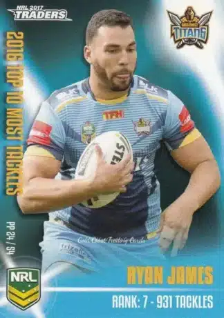 2017 NRL Traders Pieces Of The  Puzzle - PP24 Ryan James Gold Coast Titans