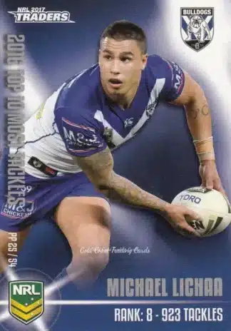 2017 NRL Traders Pieces Of The  Puzzle - PP25 Michael Lichaa Canterbury Bulldogs