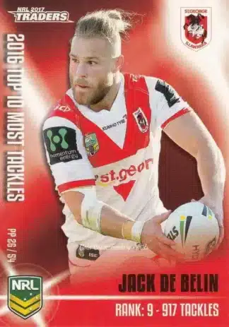 2017 NRL Traders Pieces Of The  Puzzle - PP26 Jack De Belin St George Dragons