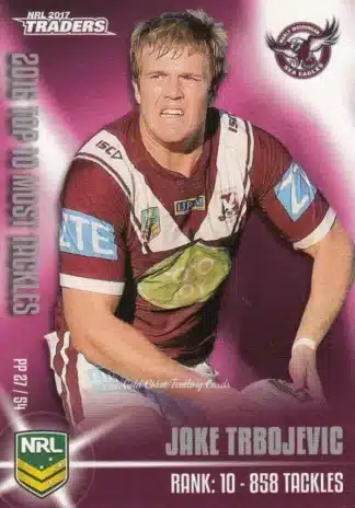 2017 NRL Traders Pieces Of The  Puzzle - PP27 Jake Trbojevic Manly Sea Eagles