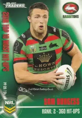 2017 NRL Traders Pieces Of The  Puzzle - PP28 Sam Burgess South Sydney Rabbitohs