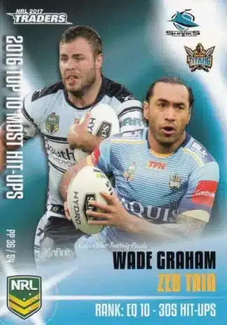 2017 NRL Traders Pieces Of The  Puzzle - PP36 Graham Sharks & Taia Titans