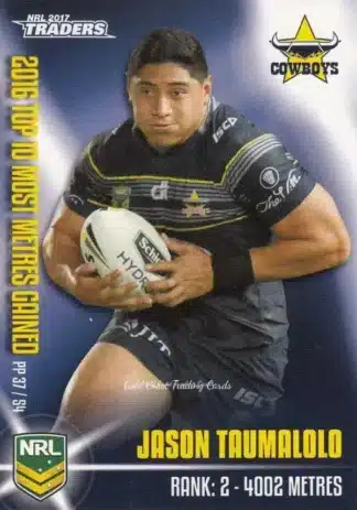2017 NRL Traders Pieces Of The  Puzzle - PP37 Jason Taumalolo North QLD Cowboys