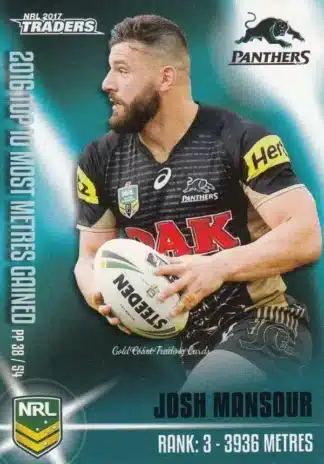 2017 NRL Traders Pieces Of The  Puzzle - PP38 Josh Mansour Penrith Panthers