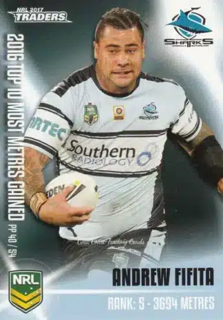 2017 NRL Traders Pieces Of The  Puzzle - PP40 Andrew Fifita Cronulla Sharks