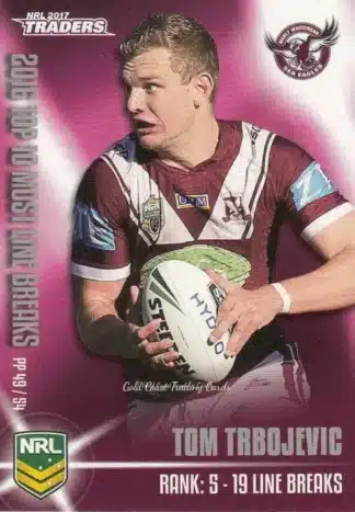2017 NRL Traders Pieces Of The  Puzzle - PP49 Tom Trbojevic Manly Sea Eagles