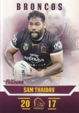 2017 NRL Traders Pearl Specials - PS010 Sam Thaiday Brisbane Broncos