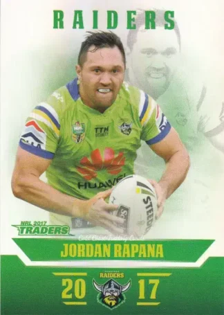 2017 NRL Traders Pearl Specials - PS017 Jordan Rapana Canberra Raiders