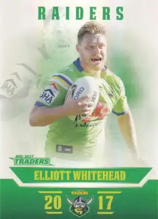 2017 NRL Traders Pearl Specials - PS020 Elliott Whitehead Canberra Raiders