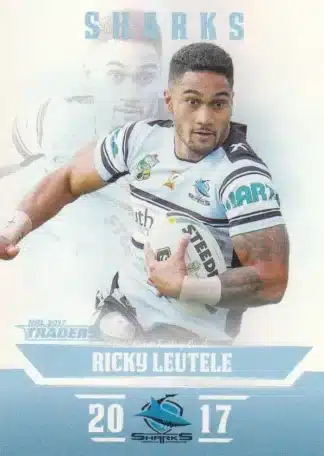 2017 NRL Traders Pearl Specials - PS036 Ricky Leutele Cronulla Sharks