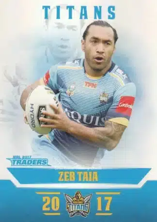 2017 NRL Traders Pearl Specials - PS049 Zeb Taia Gold Coast Titans