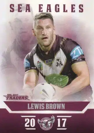 2017 NRL Traders Pearl Specials - PS052 Lewis Brown Manly Sea Eagles
